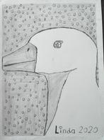 tekening gans 20, Ophalen of Verzenden