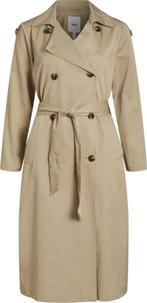 Object trench coat, Kleding | Dames, Jassen | Zomer, Beige, Ophalen of Verzenden, Zo goed als nieuw, Object