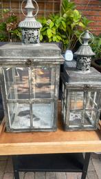 Vintage windlicht/ lantaarn, Huis en Inrichting, Woonaccessoires | Kandelaars en Kaarsen, Ophalen, 50 tot 75 cm, Zo goed als nieuw