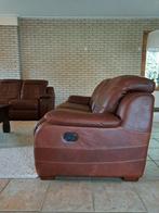 leren Relax bankstel Comfortabel en Stijlvol, Gebruikt, Ophalen of Verzenden, 200 tot 250 cm, Leer