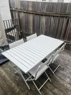 Tuinset 4 personen (zelf ophalen), Tuin en Terras, Tuinsets en Loungesets, Ophalen, 4 zitplaatsen, Kunststof, Gebruikt