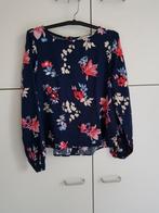 blauw gebloemde blouse maat 32 van H&M, H&M, Blauw, Ophalen of Verzenden, Maat 34 (XS) of kleiner