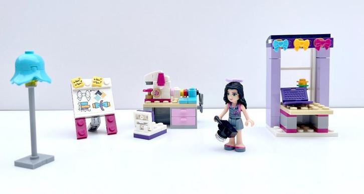 Lego Friends Emma’s Naaiatelier, N 41115, Kinderen en Baby's, Speelgoed | Duplo en Lego, Zo goed als nieuw, Lego, Complete set