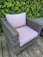 Rattan loungestoel met tafel, Tuin en Terras, Ophalen, Gebruikt, Loungeset, Wicker