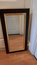 Facet geslepen spiegel met bladgouden lijst, Huis en Inrichting, Woonaccessoires | Spiegels, Ophalen, Rechthoekig, Minder dan 100 cm