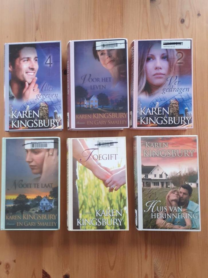 Karen Kingsbury * pakket van 6 christelijke romans, Boeken, Romans, Gelezen, Ophalen of Verzenden
