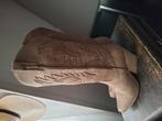 Cowboylaarzen van suedine, merk Shoeby, Kleding | Dames, Schoenen, Ophalen of Verzenden, Zo goed als nieuw, Bruin, Hoge laarzen