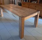 Eettafel van massief teak L2.20xB1.00, Huis en Inrichting, Tafels | Eettafels, Ophalen, Teakhout, 200 cm of meer, Zo goed als nieuw