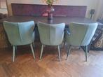 3 groene Perry eetkamerstoelen, Ophalen, Overige kleuren, Drie, Zo goed als nieuw