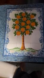 Tegeltableau Sinaasappelboom Spaanse Tegels zie omschrijving, Ophalen of Verzenden