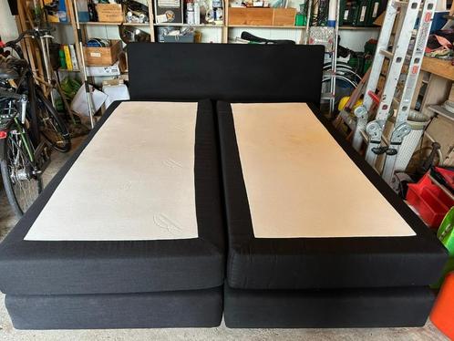 Norma, 2 pers boxspring, 210 x 180cm, incl matrassen., Huis en Inrichting, Slaapkamer | Boxsprings, Gebruikt, 180 cm, 210 cm, Tweepersoons