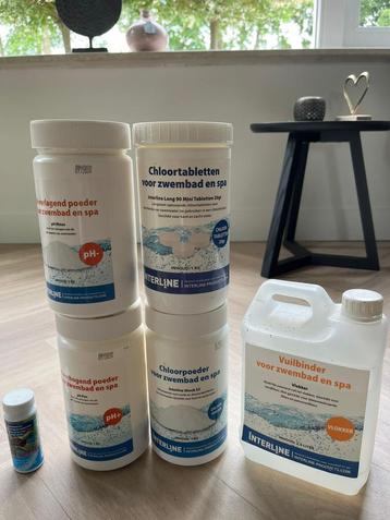 Zwembadfilter, warmtepomp, chloor en andere accessoires beschikbaar voor biedingen