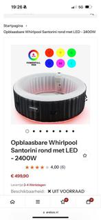 Opblaasbare whirlpool santorini rond 6 personen, Tuin en Terras, Bubbelbaden en Hottubs, Ophalen of Verzenden, Nieuw, Filter, Opblaasbaar