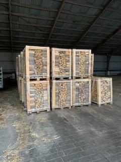 Droog eikenhout, lengte 25 cm, strak gestapelde m3!, Tuin en Terras, Haardhout, Minder dan 3 m³, Ophalen of Verzenden