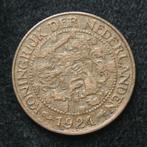 Prachtige 1 cent 1924 - Wilhelmina, Koningin Wilhelmina, Ophalen of Verzenden, 1 cent, Losse munt