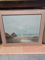 Schilderij van een kustlandschap