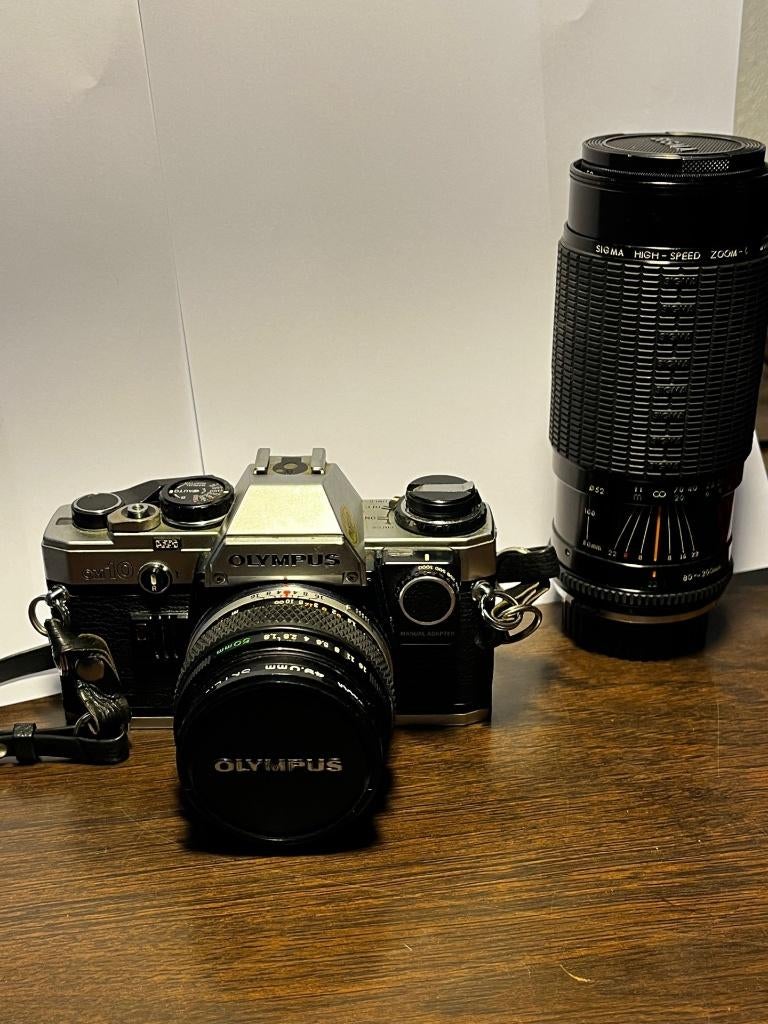 Olympus OM10 analoge fotocamera, Audio, Tv en Foto, Fotocamera's Analoog, Ophalen, Gebruikt, Spiegelreflex, Olympus