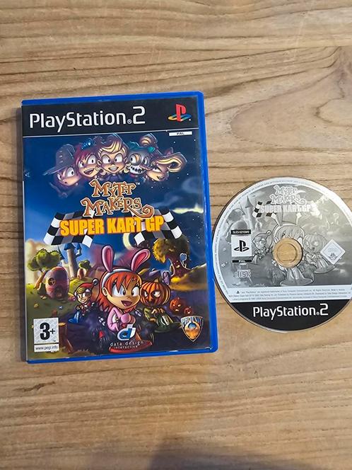 Sony Playstation 2 Myth Makers Super Kart GP, Spelcomputers en Games, Games | Sony PlayStation 2, Zo goed als nieuw, Racen en Vliegen