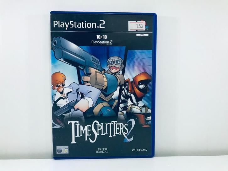 PS2 - TimeSplitters 2, Spelcomputers en Games, Games | Sony PlayStation 2, Zo goed als nieuw, 1 speler, Vanaf 3 jaar, Ophalen of Verzenden