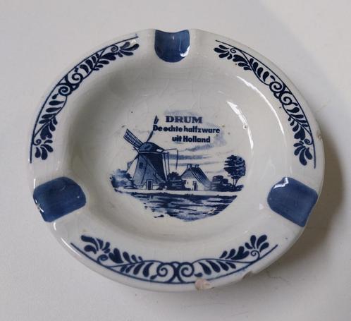 Drum (shag) asbak, Delftsblauw, Verzamelen, Merken en Reclamevoorwerpen, Zo goed als nieuw, Gebruiksvoorwerp, Ophalen of Verzenden