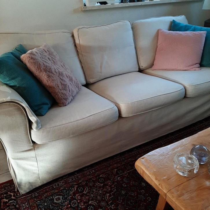 IKEA EKTORP 3 zits bank, Huis en Inrichting, Banken | Complete zithoeken, Gebruikt, Ophalen