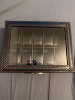 Luxe Horlogebox / opbergdoos-Carbon fiber design, Huis en Inrichting, Kasten | Vitrinekasten, Ophalen, Nieuw, 50 tot 100 cm, Minder dan 100 cm