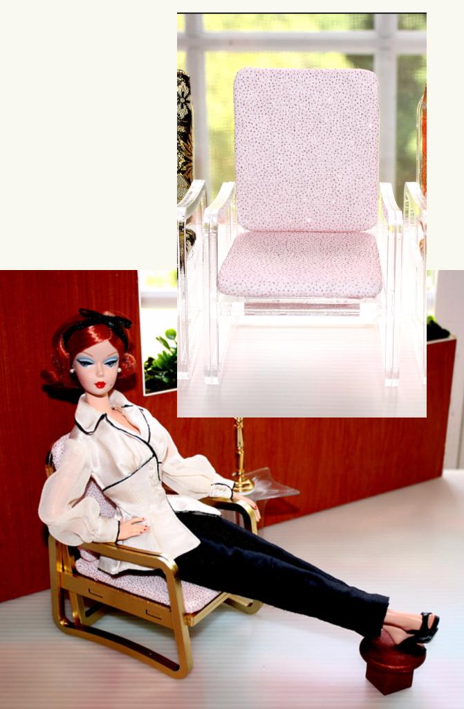 Barbie stoel genaamd Acryluxe, gemaakt door Maryann Roy., Ophalen of Verzenden, Nieuw, Accessoires