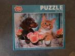 Puzzel 1000 stukjes - Hond en Kat, Ophalen of Verzenden, 500 t/m 1500 stukjes, Nieuw, Legpuzzel