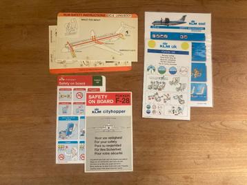 Belgische & Nederlandse KLM Martinair Transavia Safety cards beschikbaar voor biedingen