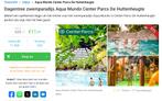 4x Tickets zwemmen Aqua Mundo Center Parcs De Huttenheugte, Drie personen of meer, Overige soorten, Overige typen