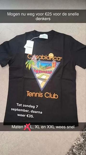 Casablanca t-shirts nieuw, €24,99 beschikbaar voor biedingen