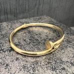 14k gouden spijker armband prachtige model, Sieraden, Tassen en Uiterlijk, Armbanden, Ophalen of Verzenden, Nieuw, Goud