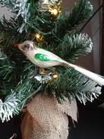 zeer mooi oud dun glazen vogeltje op clip, Diversen, Kerst, Ophalen of Verzenden, Gebruikt