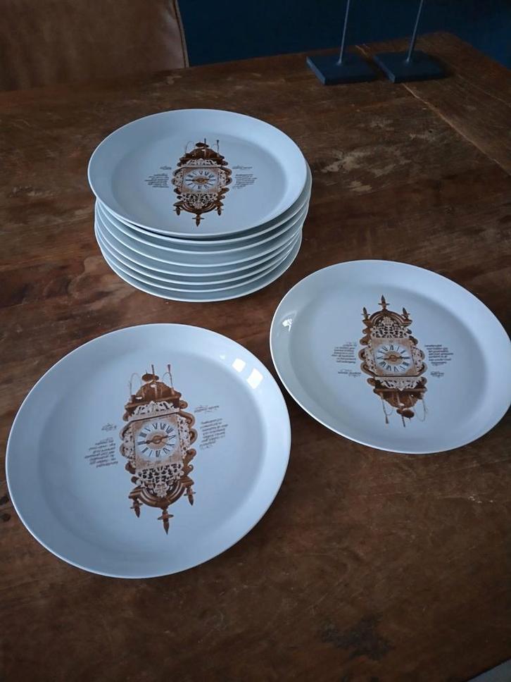 Vintage Mitterteich borden 10 stuks, Antiek en Kunst, Antiek | Servies los, Ophalen of Verzenden