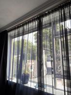 Antraciet vitrages, Huis en Inrichting, Ophalen of Verzenden, Gebruikt, 200 cm of meer