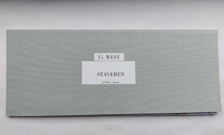 15WEST stafkaart uit 1974 Staveren Andijk Enkhuizen Koudum, Boeken, Atlassen en Landkaarten, Zo goed als nieuw, Landkaart, Nederland