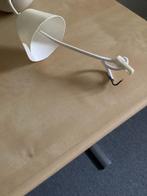 Vintage - metalen hanglamp - wit -, Ophalen of Verzenden, Metaal, Minder dan 50 cm, Retro - vintage -