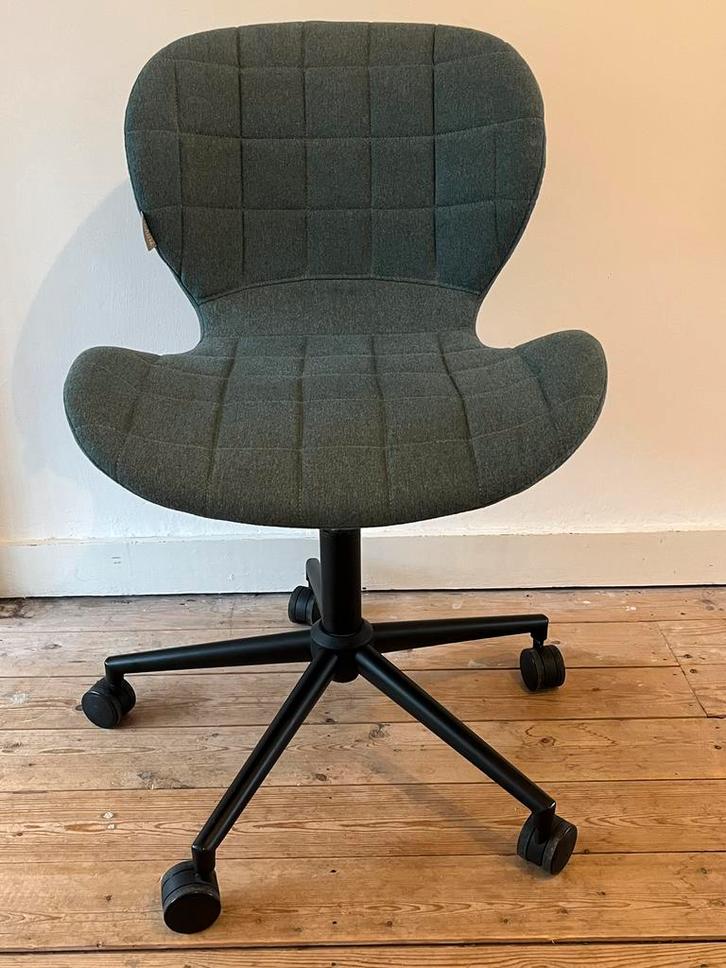 bureaustoel Zuiver (blauwgroen), Huis en Inrichting, Bureaustoelen, Gebruikt, Bureaustoel, Blauw, Ophalen