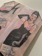 AUDREY HEPBURN - Schilderijen | Canvassen | Retro, Oorspronkelijke maker, Ophalen of Verzenden, Minder dan 50 cm, Print