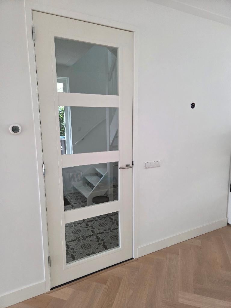 Witte stompe binnendeur van Svedex, Ophalen, 80 tot 100 cm, 215 cm of meer, Binnendeur