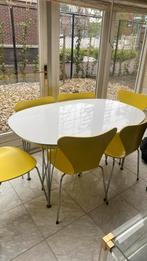 Fritz Hansen set - vintage tafel en stoelen, Huis en Inrichting, Tafels | Eettafels, 50 tot 100 cm, 100 tot 150 cm, Zo goed als nieuw