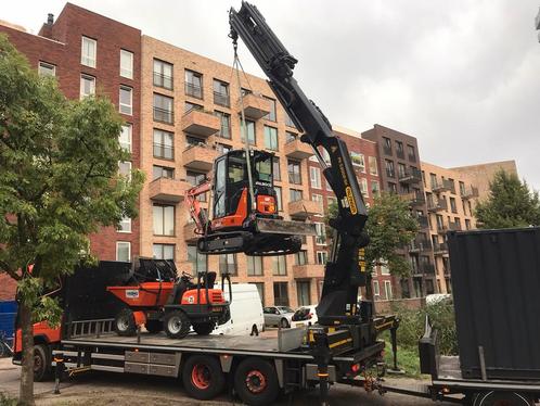 Graafmachine verhuur met of zonder machinist, Diensten en Vakmensen, Tuinmannen en Stratenmakers, Tuin- of Vijveraanleg, Tuinonderhoud of Snoeiwerk