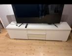 Wit hoogglans tv meubel ikea, Huis en Inrichting, Ophalen, Zo goed als nieuw, 25 tot 50 cm, Minder dan 100 cm