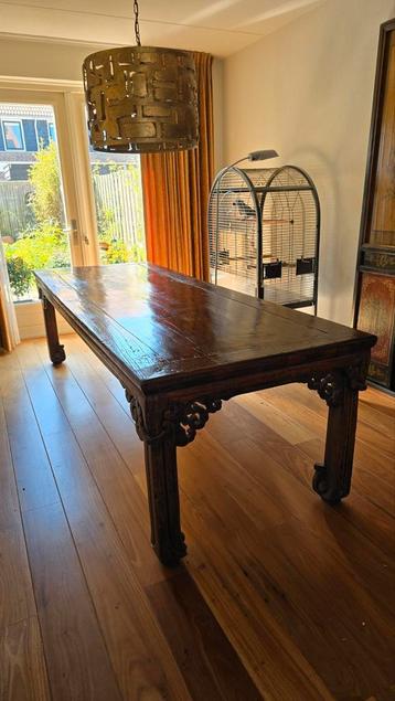 Imposante Antieke Chinese Tafel – 280 cm | Authentiek beschikbaar voor biedingen