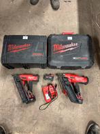 Milwaukee tackers set: M18FFN, M18FN15GA + 3 accu's, Doe-het-zelf en Verbouw, Gereedschap | Handgereedschap, Ophalen of Verzenden