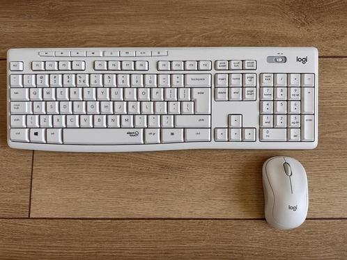 Z.g.a.n. draadloos toetsenbord – numeriek + muis - Logitec, Computers en Software, Toetsenborden, Zo goed als nieuw, Qwerty, Draadloos