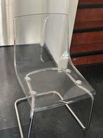 Transparante Ikea stoel in goede staat, Ophalen, Kunststof, Wit, Zo goed als nieuw