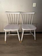 Twee spijlenstoelen paloma goud eetkamerstoelen set, Ophalen, Twee, Overige kleuren, Zo goed als nieuw