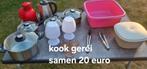Div camping service te koop per tafel, Ophalen of Verzenden, Zo goed als nieuw, Campingtafel
