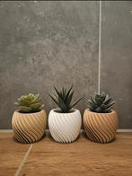 Plantenpotjes set van 3 (ikea) 3D Design vazen, Ophalen of Verzenden, Nieuw, Overige kleuren, Minder dan 50 cm